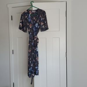 ASOS wrap floral midi dress